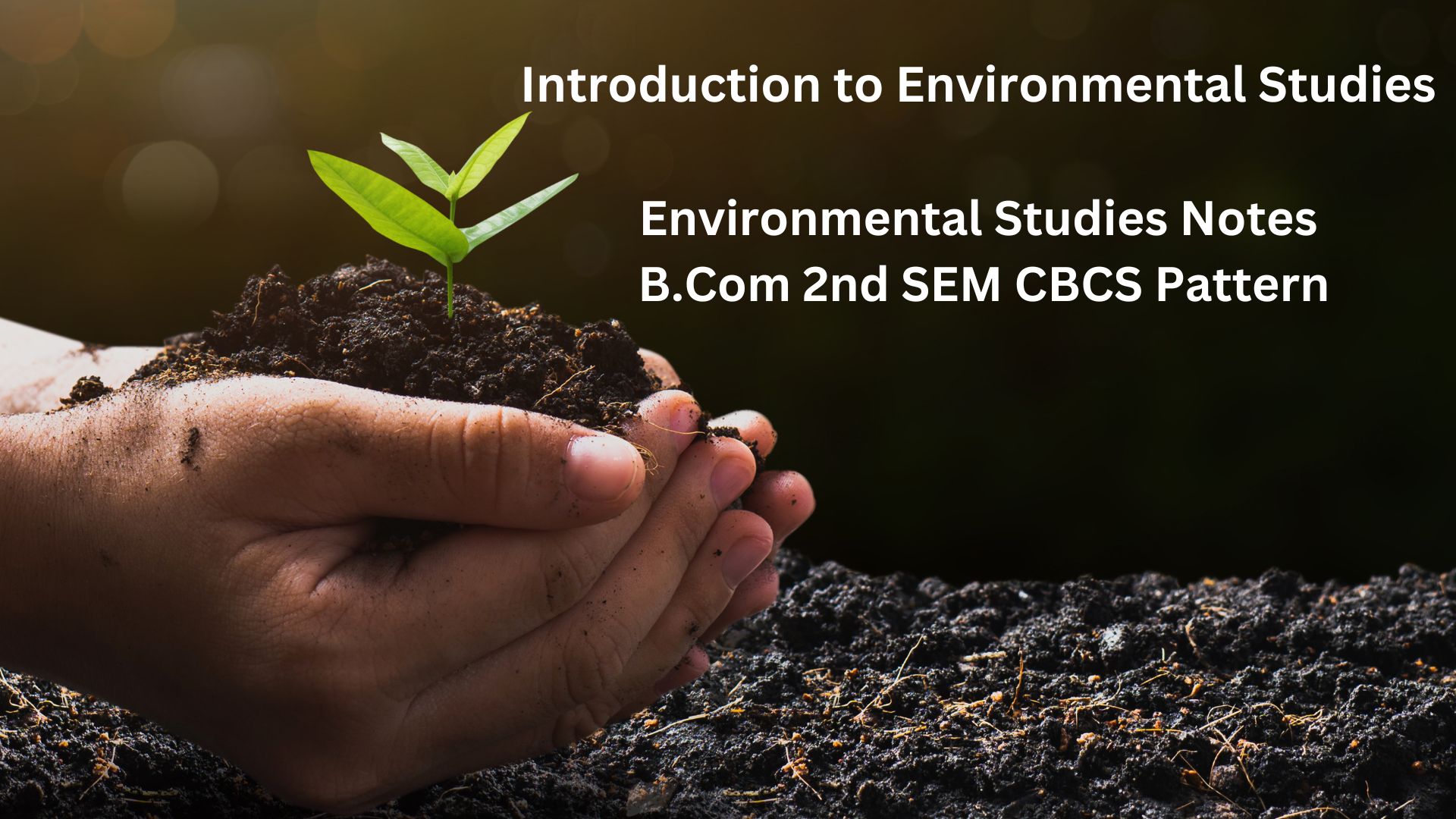 introduction to environmental studies