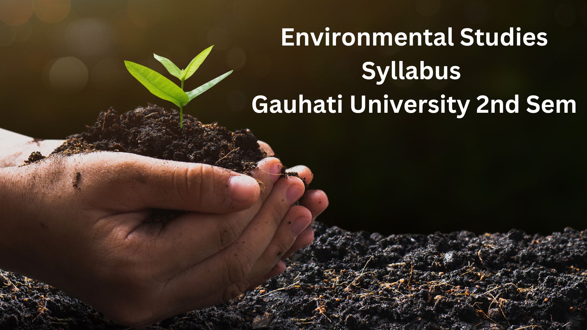 environmental studies syllabus gauhati university
